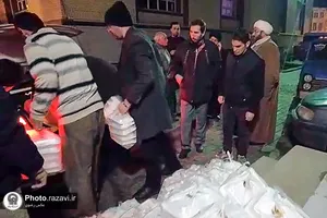 یاری آستان قدس رضوی به زلزله زدگان خوی