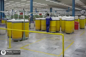 بازدید رئیس بنیاد بهره&zwnj;وری موقوفات آستان قدس رضوی از شرکت نخریسی و نساجی خسروی خراسان