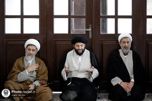 مراسم ترحیم حجت الاسلام والمسلمین سید جعفر طباطبایی در حرم مطهر رضوی