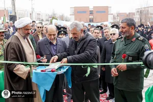 آیین رونمایی یادمان شهید گمنام زائرشهر رضوی