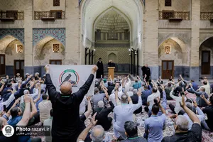 تشرف موکب داران سامرا به حرم مطهر رضوی