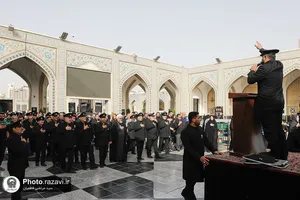عزاداری هیئت عالم آل محمد علیه&zwnj;السلام در حرم مطهر رضوی