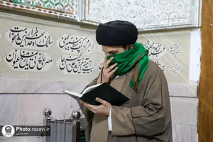 حال و هوای حرم مطهر رضوی در ایام میلاد امیرالمومنین علیه السلام