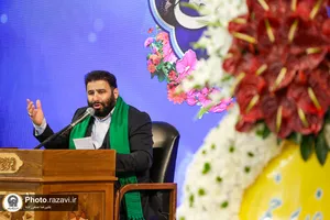 حرم مطهر رضوی در شب میلاد امام هادی علیه&zwnj;السلام