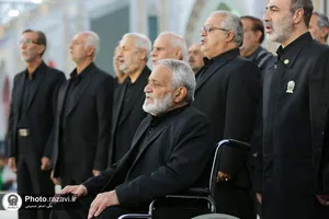 اجرای همخوانی پیشکسوتان مداحی کشور در حرم مطهر رضوی