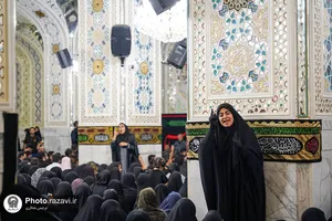 مراسم عزاداری ویژه ناشنوایان در حرم مطهر رضوی