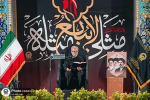 عزاداری زائران عرب&zwnj;زبان در حرم مطهر رضوی