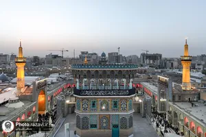 شکوه عزای حسینی در حرم مطهر رضوی