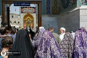 تشرف 160 زائر معلول به حرم مطهر رضوی