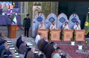 زائران حرم مطهر رضوی مهمان محفل قرآنی «نوای قدسی» شدند