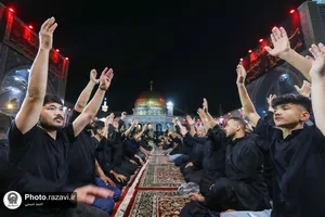 عزاداری هیأت&zwnj;های مذهبی کشور افغانستان در حسینیه حرم