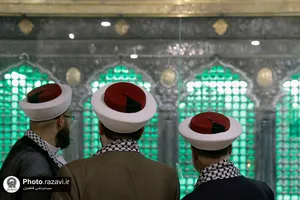 تشرف جمعی از  مسئولان کشور فلسطین به بارگاه منور رضوی