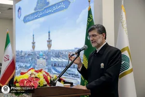 افتتاح پروژه ساماندهی نمای میدان قبله حرم مطهر رضوی-1
