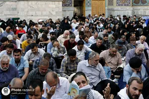 قرائت دعای عرفه در حرم مطهر رضوی-1