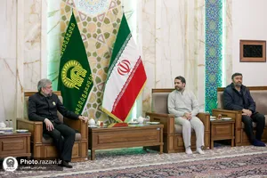 تشرف جمعی از عوامل رسانه ملی به حرم مطهر رضوی