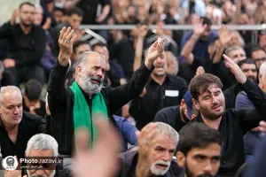 مقتل خوانی روز عاشورا در حرم مطهر رضوی