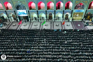 مراسم شام غریبان امام حسین(علیه&zwnj;السلام) در حرم مطهر رضوی