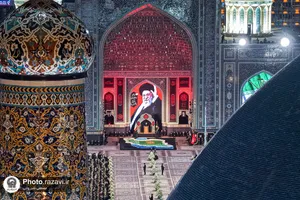 آیین خطبه&zwnj;خوانی شب شهادت امام رضا علیه&zwnj;السلام در حرم مطهر رضوی