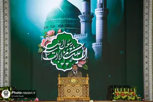 جشن میلاد پیامبر اکرم و امام صادق علیهماالسلام در حرم مطهر رضوی