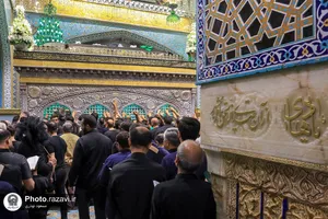 عزاداری تاسوعای حسینی در حرم مطهر رضوی