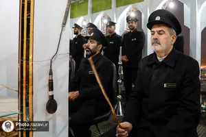 نواختن آخرین نقاره قبل از ماه محرم در حرم مطهر رضوی