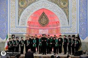 چهارپایه خوانی سالروز شهادت امیرالمؤمنین در حرم مطهر رضوی