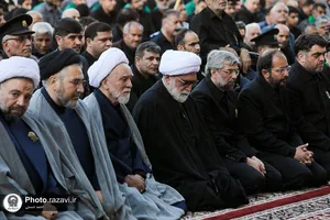 مراسم اذن عزای محرم در حرم مطهر رضوی