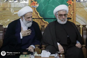 دیدار مهمانان همایش یکصدمین سالگرد بازتأسیس حوزه علمیه قم با تولیت آستان قدس رضوی