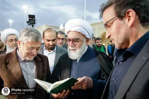 افتتاح پروژه ساماندهی نمای میدان قبله حرم مطهر رضوی-1