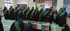 حضور خادمیاران رضوی بابل در استقبال از کاروان لاله های زهرائی