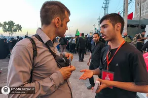 حضور دانش&zwnj;آموزان مدارس امام رضا علیه&zwnj;السلام در راهپیمایی اربعین حسینی