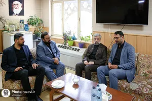 حضور مدیر عالی حرم مطهر امام رضا علیه&zwnj;السلام در دفتر رسانه&zwnj;های استان خراسان رضوی