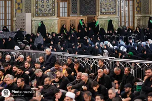مقتل خوانی روز عاشورا در حرم مطهر رضوی
