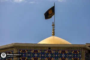 کتیبه آرایی اماکن متبرکه رضوی در دهه پایانی ماه صفر
