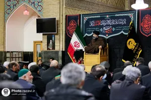 عزاداری روز شهادت امام کاظم علیه&zwnj;السلام در حرم مطهر رضوی