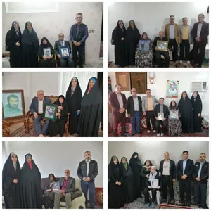 دیدار خادمیاران با خانواده شهدا بابل در هفته بسیج