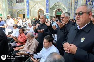 تشرف جانبازان قطع نخاعی 70درصد به حرم مطهر رضوی