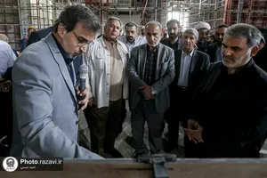 بازدید جمعی از نمایندگان مجلس شورای اسلامی از فعالیت&zwnj;های عمرانی حرم مطهر رضوی