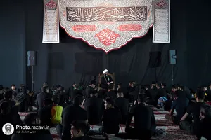 مجلس عزای حسینی در مدرسه امام رضا(ع)