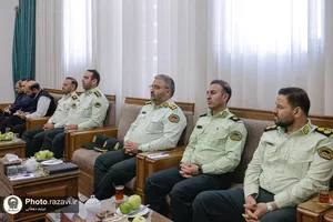 دیدار فرماندهان انتظامی استان خراسان رضوی با تولیت آستان قدس رضوی