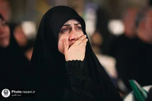 عزاداری شب تاسوعای حسینی در اجتماع مردمی میدان جانباز مشهد