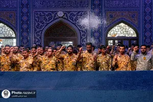 تجدید بیعت سربازان نیروهای مسلح با آرمان&zwnj;های رهبر شهید انقلاب