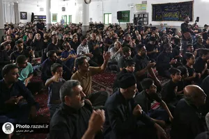 عزاداری شب تاسوعای حسینی با حضور تولیت آستان قدس رضوی