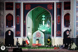 آیین خطبه خوانی شب شهادت امام رضا علیه السلام در حرم مطهر رضوی - 3