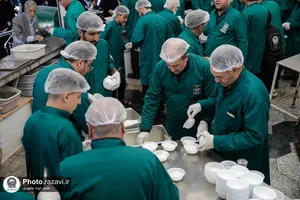 توزیع 40 هزار فالوده در چایخانه حضرت