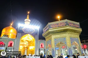 حال و هوای عزاداران حسینی در حرم مطهر رضوی