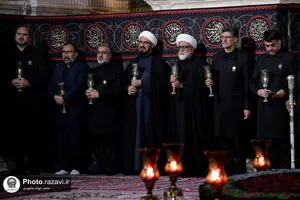 آیین خطبه خوانی شب شهادت امام رضا علیه السلام در حرم مطهر رضوی -2