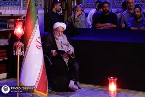 تشرف حجت&zwnj;الاسلام حسین انصاريان به حرم مطهر رضوی