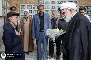 حضور تولیت آستان قدس رضوی در گلزار شهدای خواجه&zwnj;ربیع