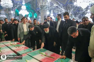 مراسم تشییع پیکر شهدای خان&zwnj;طومان